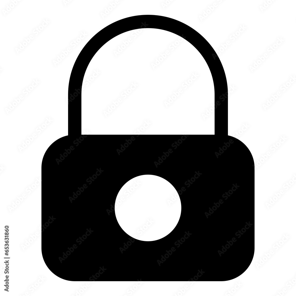 Padlock icon for safety and protection Padlock icon for safety and protection