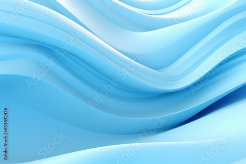 Dynamic data analysis and visualization. Abstract light blue wave and lines background. 
