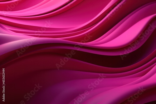 pink magenta wavy 3d mesh cgi background. Neon glowing dynamic abstract backdrop. Liquid glossy texture.