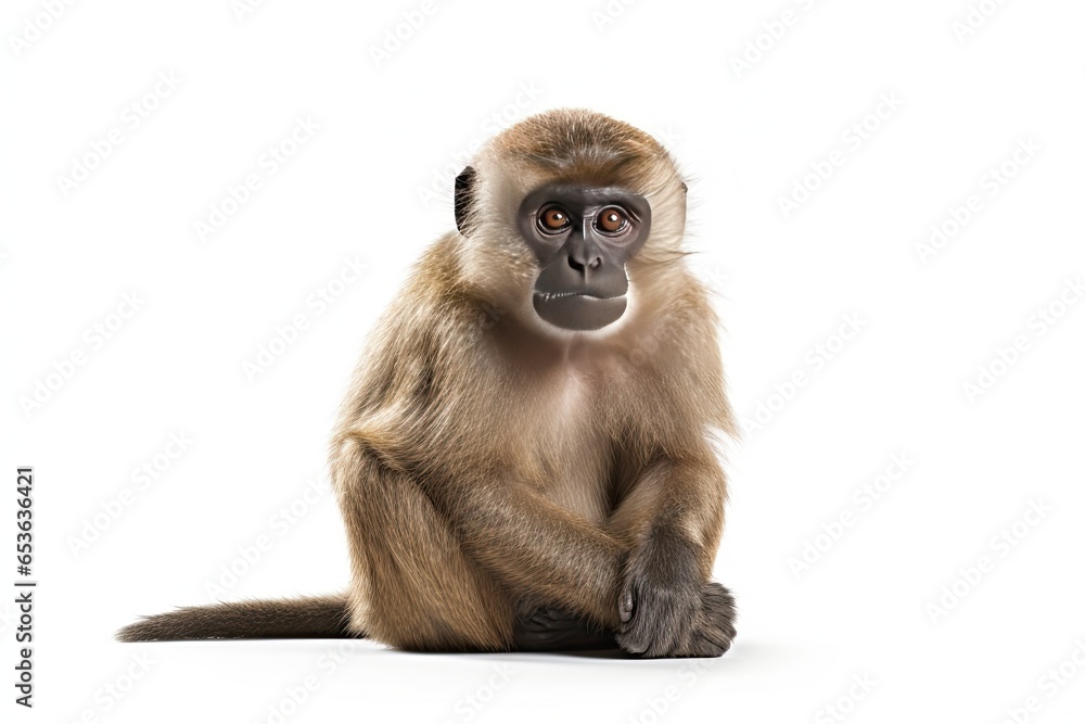 Monkey isolated on white background Monkey isolated on white background