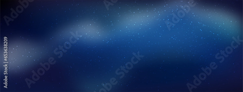 Stars universe galaxy background, The night with nebula in the cosmos, Milky way galaxy in the infinity space, Starry night with shiny stars and cumulus cloud sky, Vector illustration.