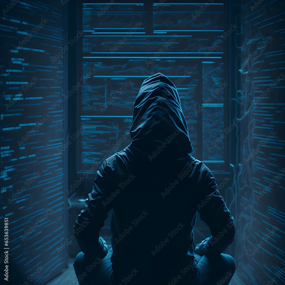 Hacker in the dark Hacker in the dark