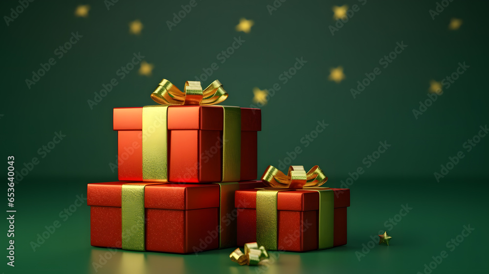 regalos navidad con fondo uniforme regalos navidad con fondo uniforme
