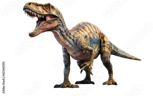 Realistic Dino Toy Isolated on a Transparent Background PNG.