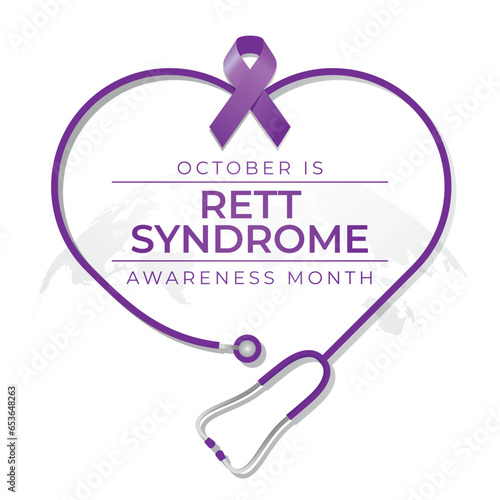 Flyers promoting Rett Syndrome Awareness Month or associated events can utilize Rett Syndrome Awareness Month vector illustrations. design of a flyer, a celebration.