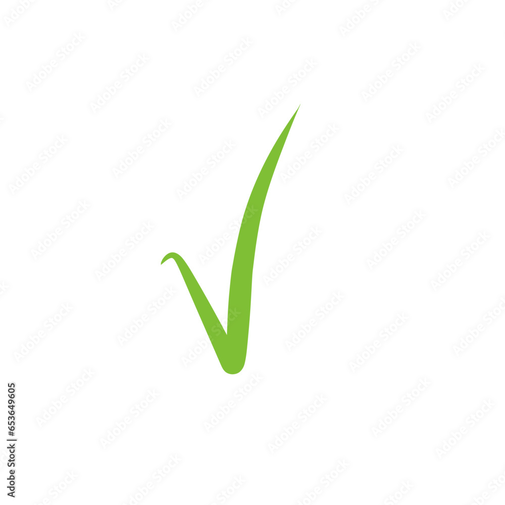 Check mark in green Check mark in green