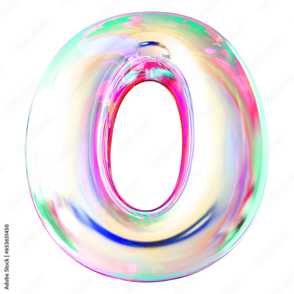 Glass Letter O Bubble - 3d Aphabet Font Glass Letter O Bubble - 3d Aphabet Font