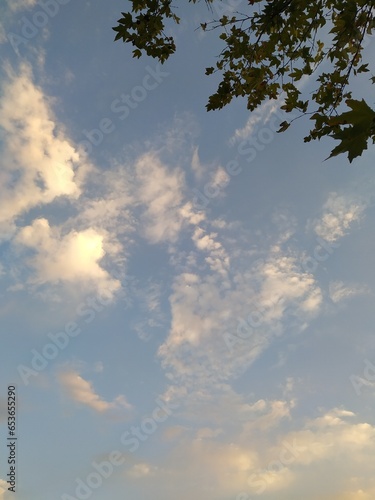 sky and clouds, sunset