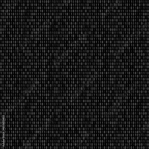 Binary code data seamless pattern