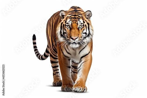 Tiger isolated on white background  photo