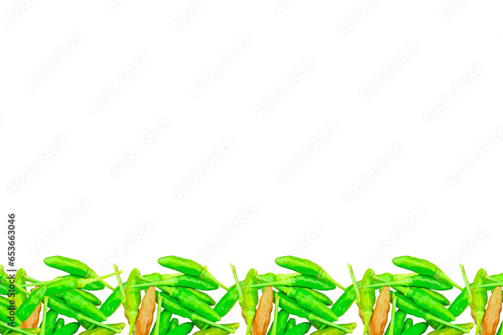 Obraz premium chili frame arranged into picture frames, frame / frame chili, leaf frame, leaf picture, bright green, natural leaf color, transparent background png file