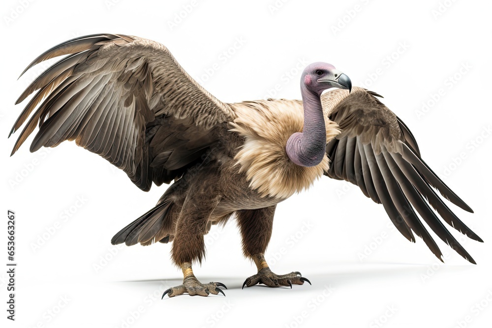 Obraz premium Vulture isolated on white background