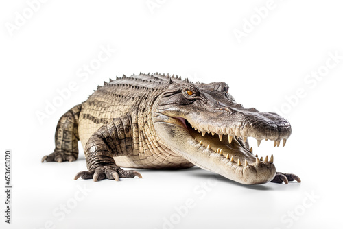Crocodile isolated on white background © Olga