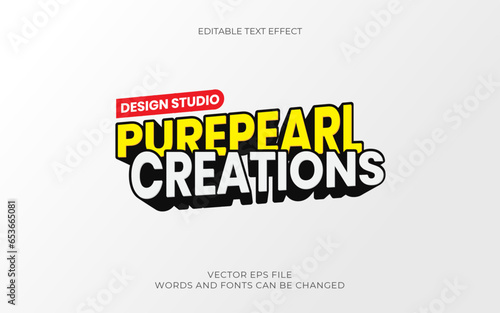 Editable Japan Cartoon Anime Style EPS Vector Text Effect. This design concept transforms text into a playful, colorful style reminiscent of Japanese anime and cartoons. 