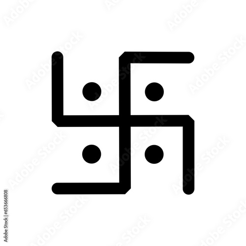 Swastika Religious Symbol | Set of Simple Swastik Icon,
Hinduism Symbols for Hope Faith and Protection