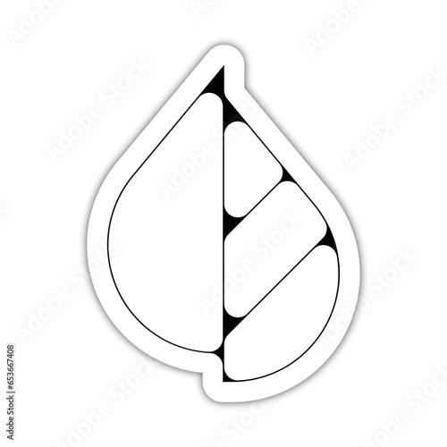 picto logo icones et symbole ecologie logo feuille natture et eau relief