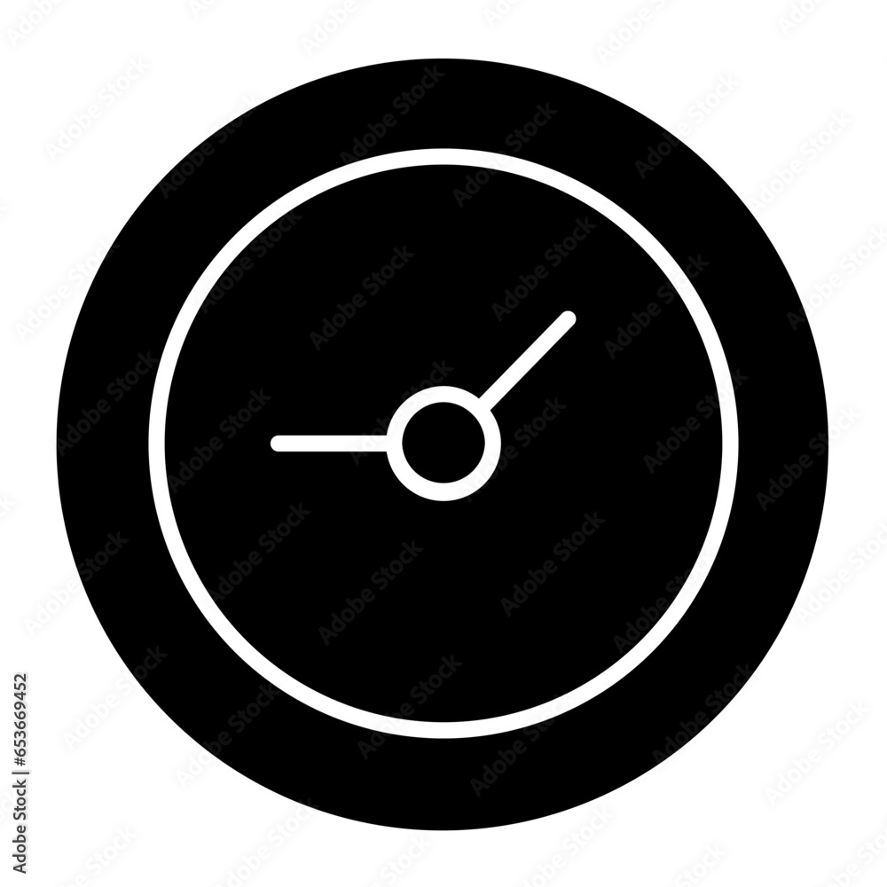 Clock Glyph Icon Clock Glyph Icon