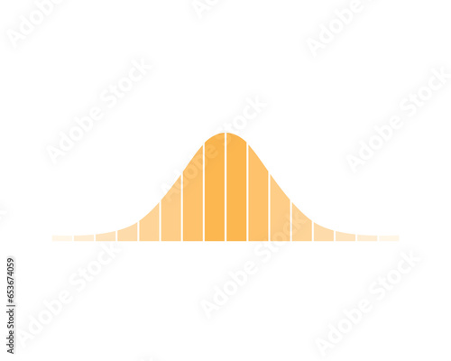 Normal Distribution Concept Design. Vector Illustration.