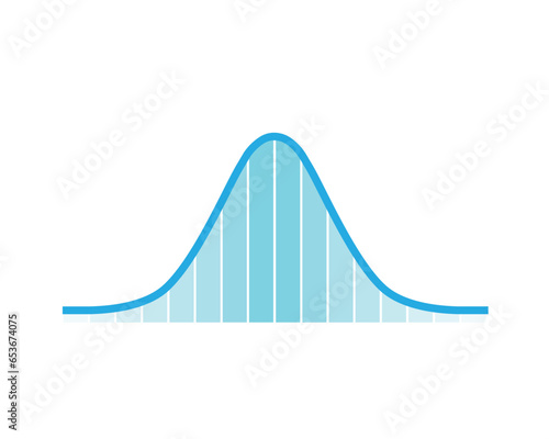 Normal Distribution Concept Design. Vector Illustration.