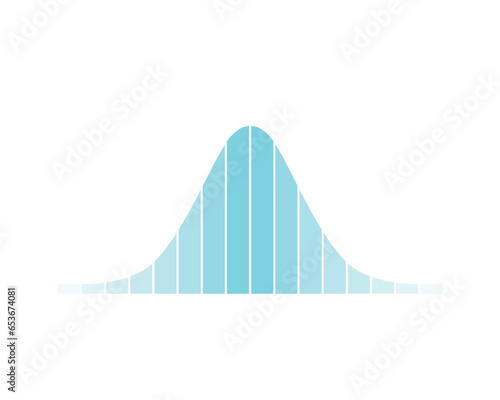 Normal Distribution Concept Design. Vector Illustration.