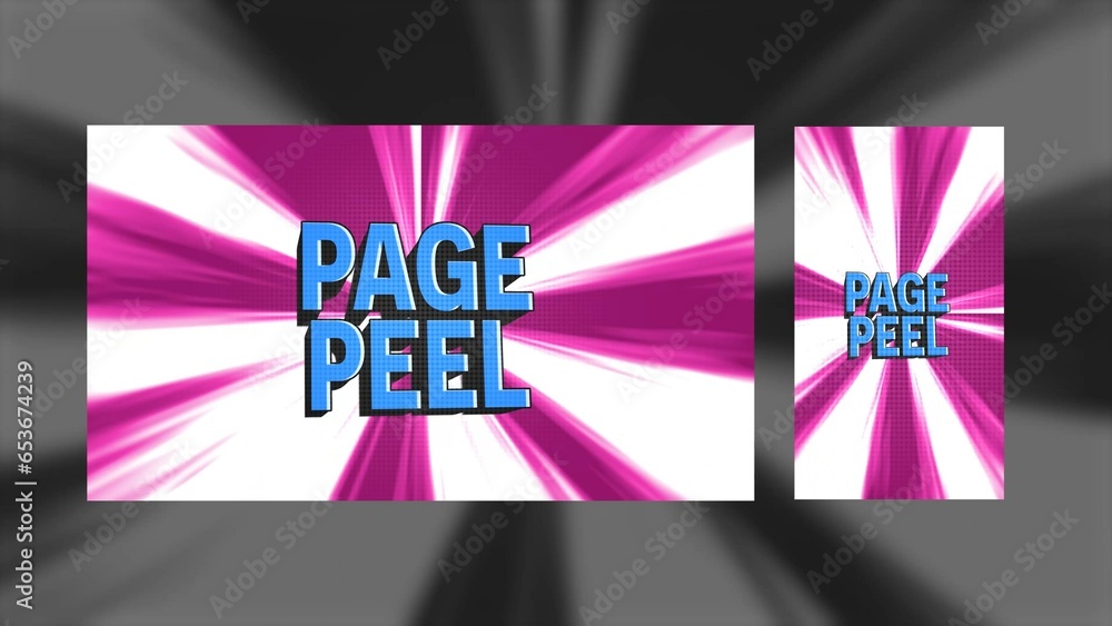 Duo Resolution Page Peel Hyperspeed Cartoon Title Intro Template Stock Duo Resolution Page Peel Hyperspeed Cartoon Title Intro Template Stock