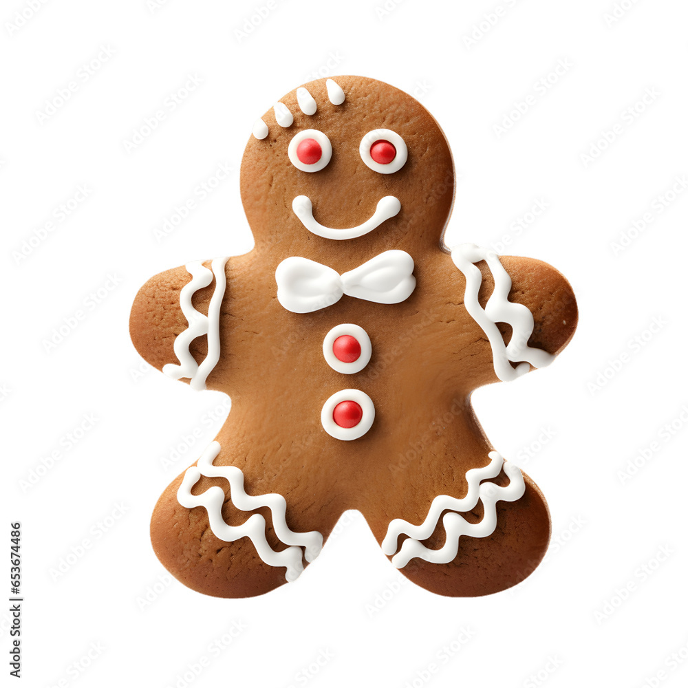 gingerbread man isolated gingerbread man isolated