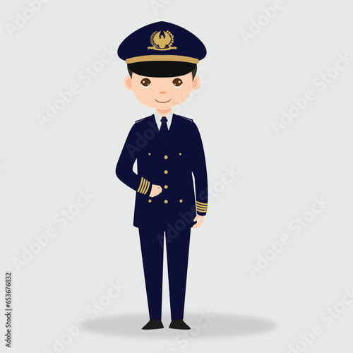 Machinist Profession cartoon Character