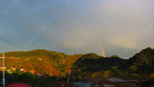 rainbow in the mountains