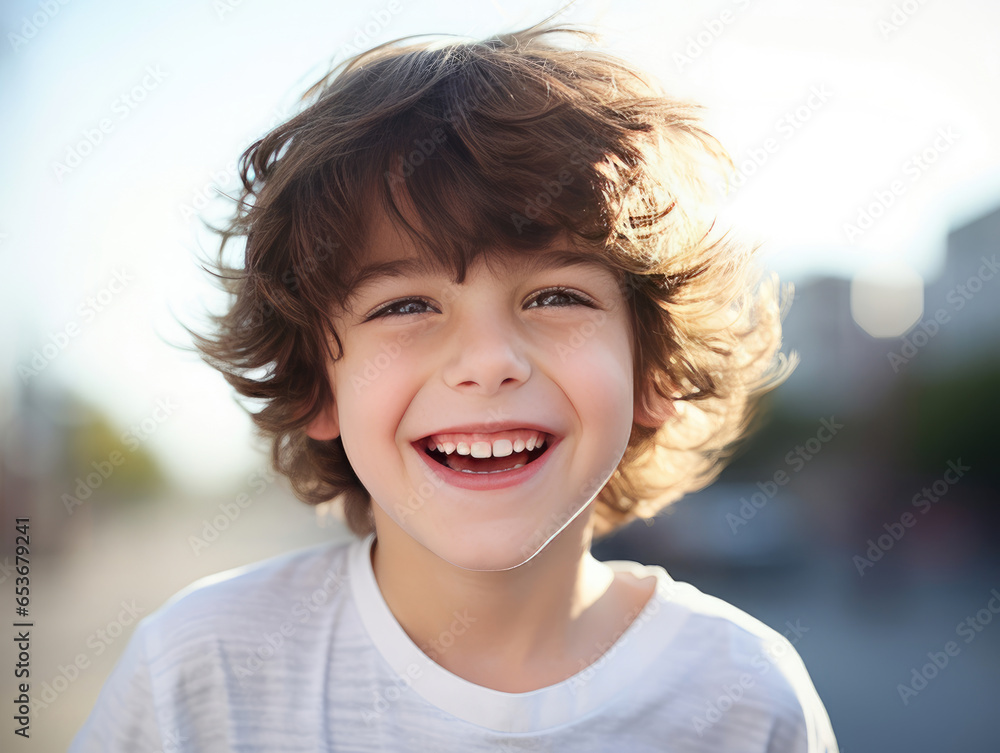 portrait of a happy boy portrait of a happy boy