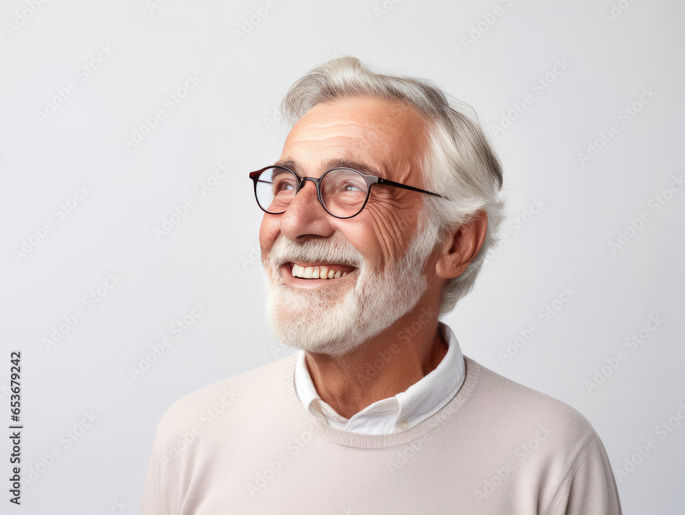 portrait of a happy senior person portrait of a happy senior person