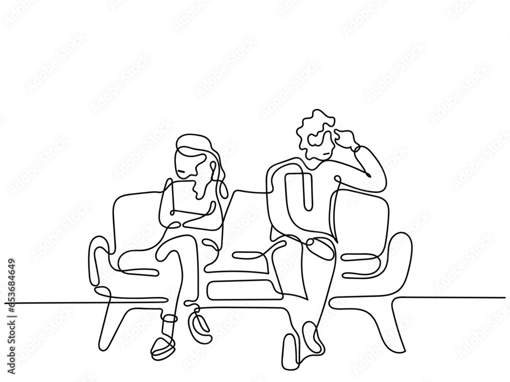 troubled marriage vector line art troubled marriage vector line art