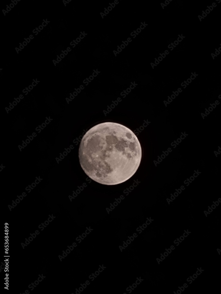 Obraz premium full moon over black