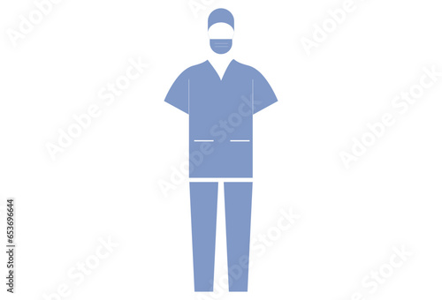 A nurse uniform typically consists of a scrub top and pants in solid colors such as blue, green, or pink.  nurses may wear comfortable and supportive shoes for long hours of standing and walking. 