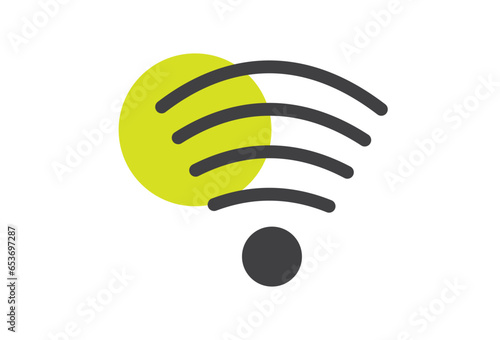 The Wi-Fi icon is a well-known symbol used to indicate the presence of a wireless network connection on electronic devices, The Wi-Fi icon is used to denote the availability of wireless internet acces