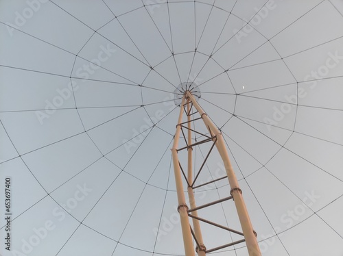 communication tower with antennas