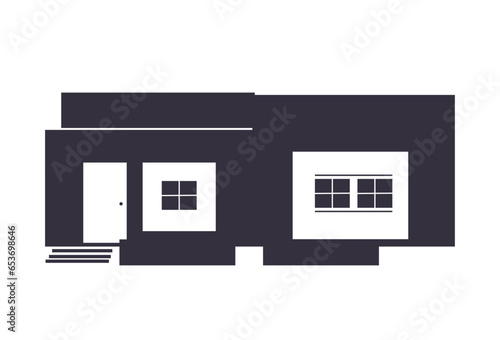 Home building icon, is a vector illustration, very simple and minimalistic. With this Home building icon you can use it for various needs. Whether for promotional needs or visual design purposes