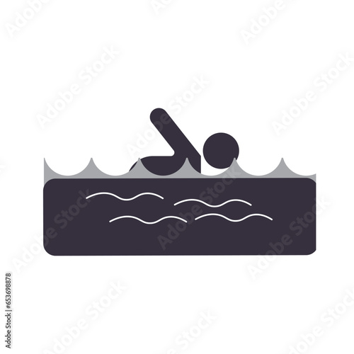 Swimming pools icon, is a vector illustration, very simple and minimalistic. With this Swimming pools icon you can use it for various needs. Whether for promotional needs or visual design purposes