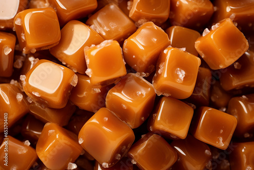 Picture of chewy jelly toffee candies made with generative AI technology