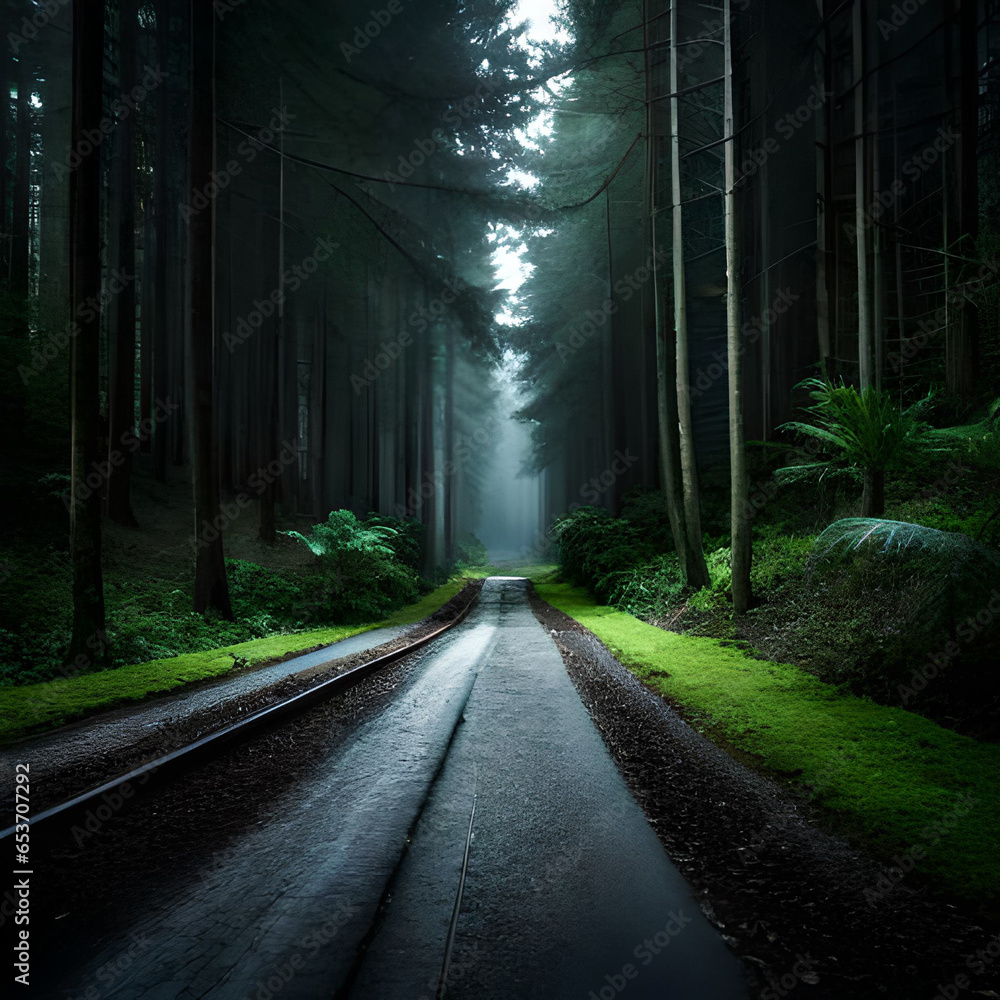 Fototapeta premium tunnel in the forest