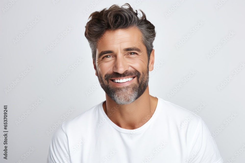 Handsome Man With Dazzling Smile, Ideal For Dental Advertisement This Gentleman Boasts Fresh And Stylish Hairdo, Wellgroomed Beard Handsome Man With Dazzling Smile, Ideal For Dental Advertisement This Gentleman Boasts Fresh And Stylish Hairdo, Wellgroomed Beard