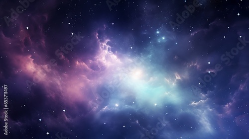 The milky Way Galaxy  cosmic space  magical  starry background  AI Generative