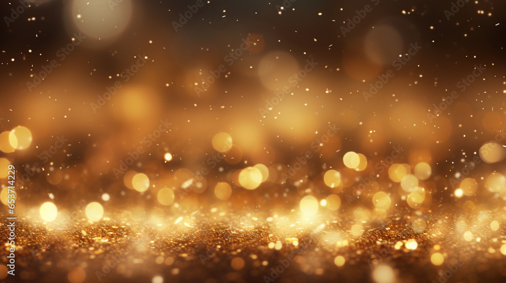 Obraz premium Abstract bokeh Background defocused lights sparkle, glitter, Celebration, Christmas, holidays