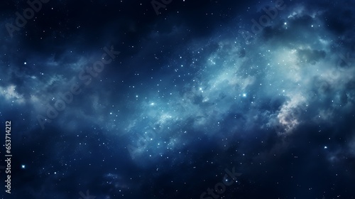 The milky Way Galaxy cosmic space magical starry background, AI Generative