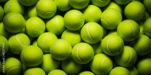 Texture Of A Pile Of Tennis Green Soft Balls On A Smooth Background Created Using Artificial Intelligence © Damianius