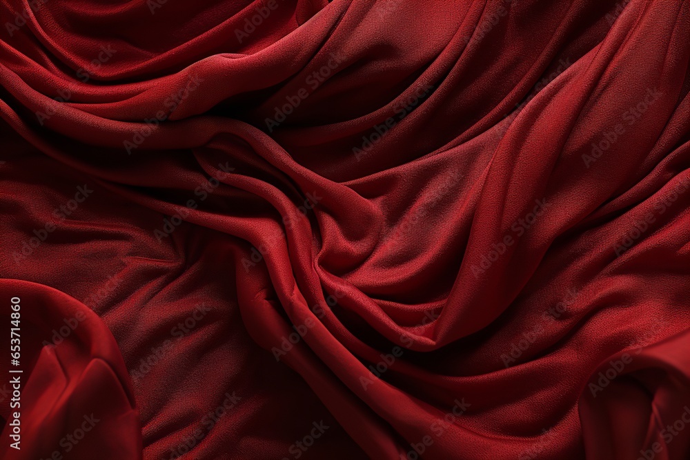 Fototapeta premium Close Up Photo of Red Textile