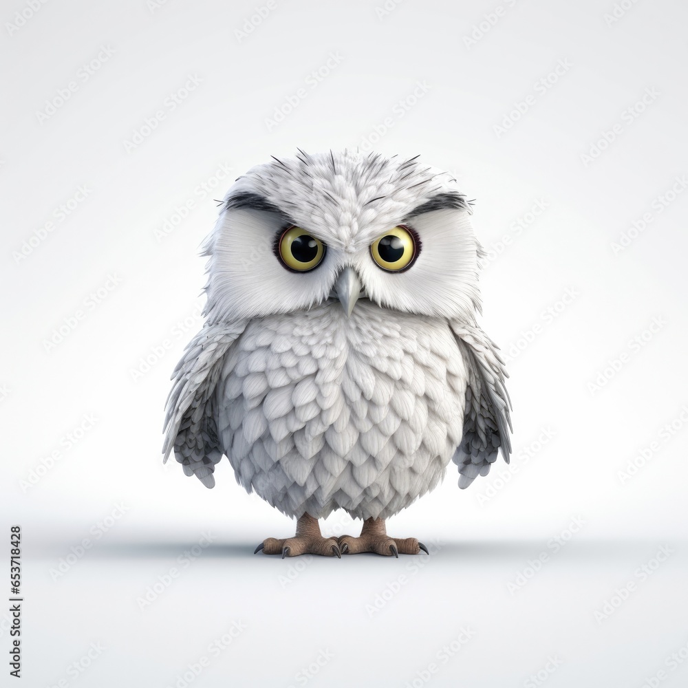 Fototapeta premium cute owl character 