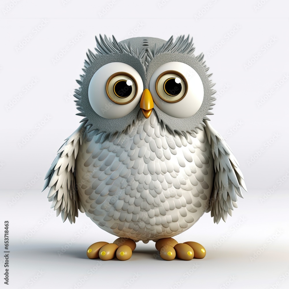Obraz premium cute owl character 