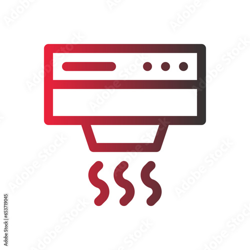 hand dryer gradient icon