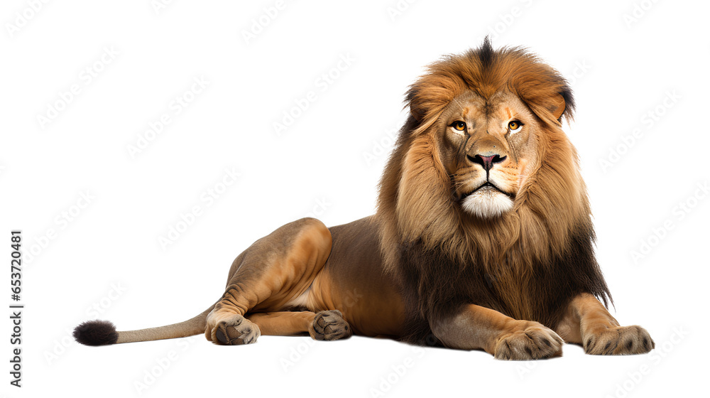 Lion the king of the jungle. Isolated on Transparent background. Lion the king of the jungle. Isolated on Transparent background.