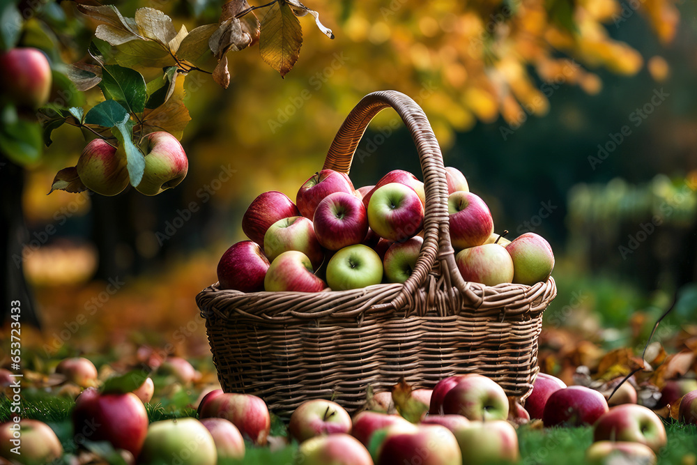 apple harvesting, generated by artificial intelligence